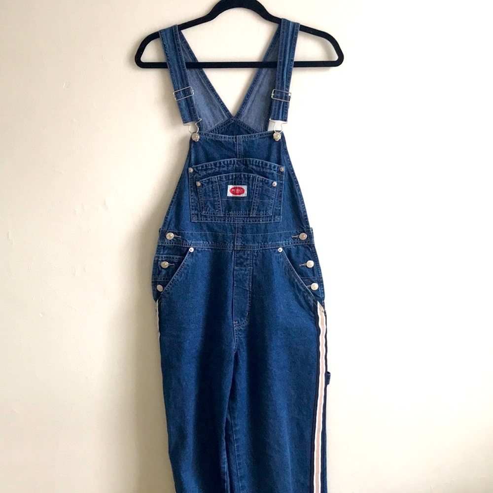 Revolt Bib Overalls with Side Stripe